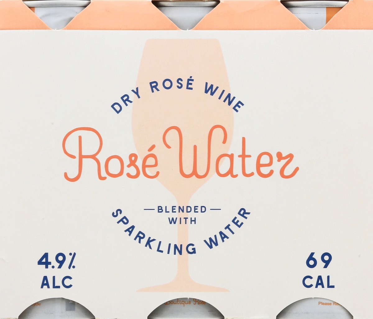 slide 9 of 9, Rose Water 6 Pack Dry Rose Wine Dry Rose Wine Blended with Sparkling Water 6 ea, 6 ct; 250 ml