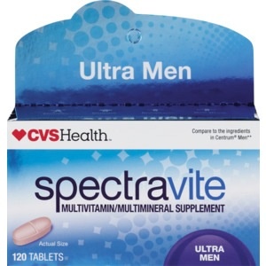 slide 1 of 1, CVS Health Spectravite Ultra Men's Health Tablets, 100 ct