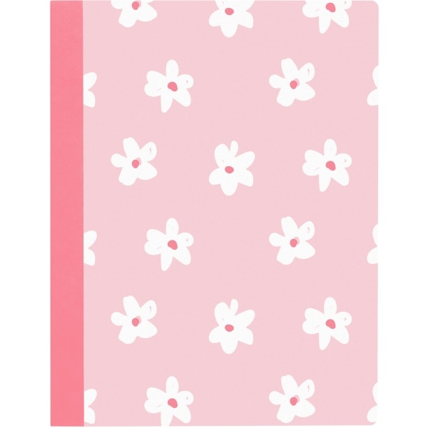 slide 1 of 1, Office Depot Brand Fashion Composition Notebook, 7-1/2'' X 9-3/4'', Wide Ruled, 160 Pages (80 Sheets), Flowers, 80 ct