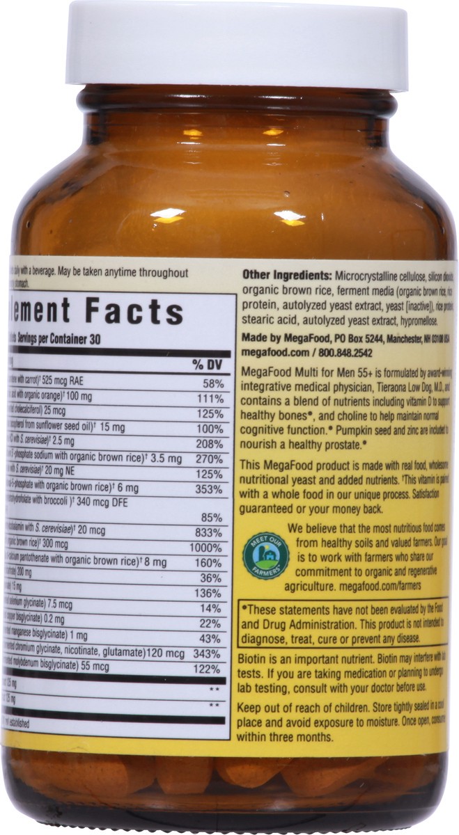 slide 4 of 12, MegaFood 55+ Multi for Men 60 Tablets, 60 ct