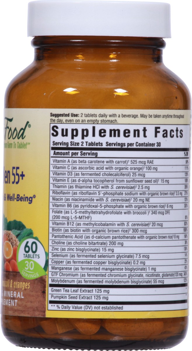 slide 7 of 12, MegaFood 55+ Multi for Men 60 Tablets, 60 ct