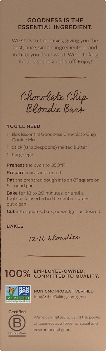 slide 3 of 6, King Arthur Baking Essential Goodness Everyone's Favorite Chocolate Chip Cookie Mix 16 oz, 16 oz