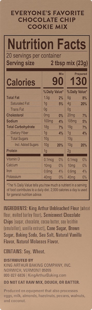 slide 6 of 6, King Arthur Baking Essential Goodness Everyone's Favorite Chocolate Chip Cookie Mix 16 oz, 16 oz