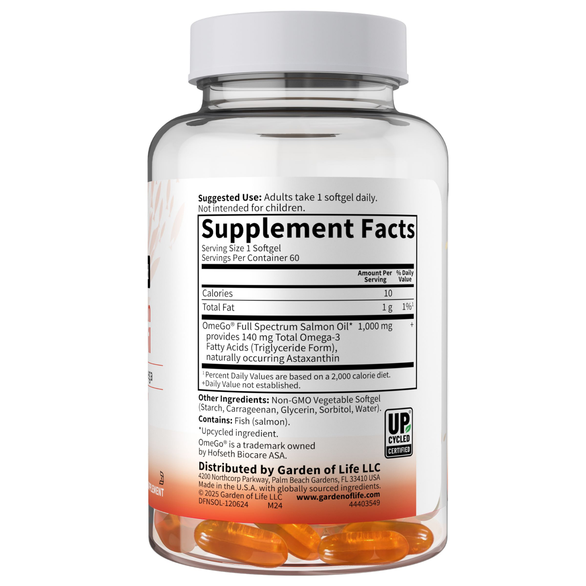 slide 3 of 5, Garden Of Life Salmon Oil, 60 ct