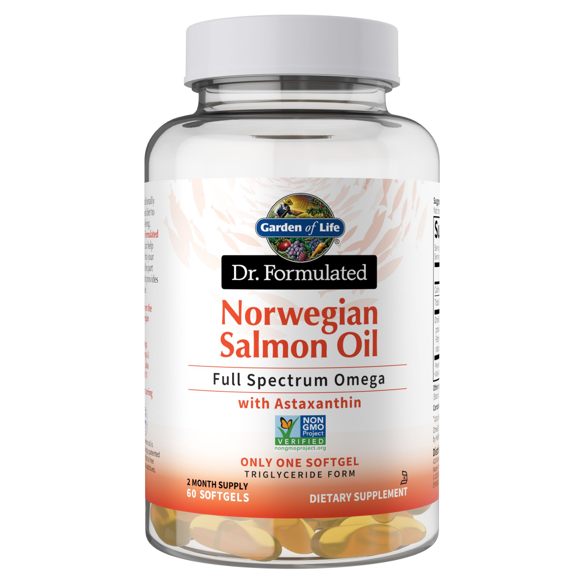 slide 1 of 5, Garden Of Life Salmon Oil, 60 ct
