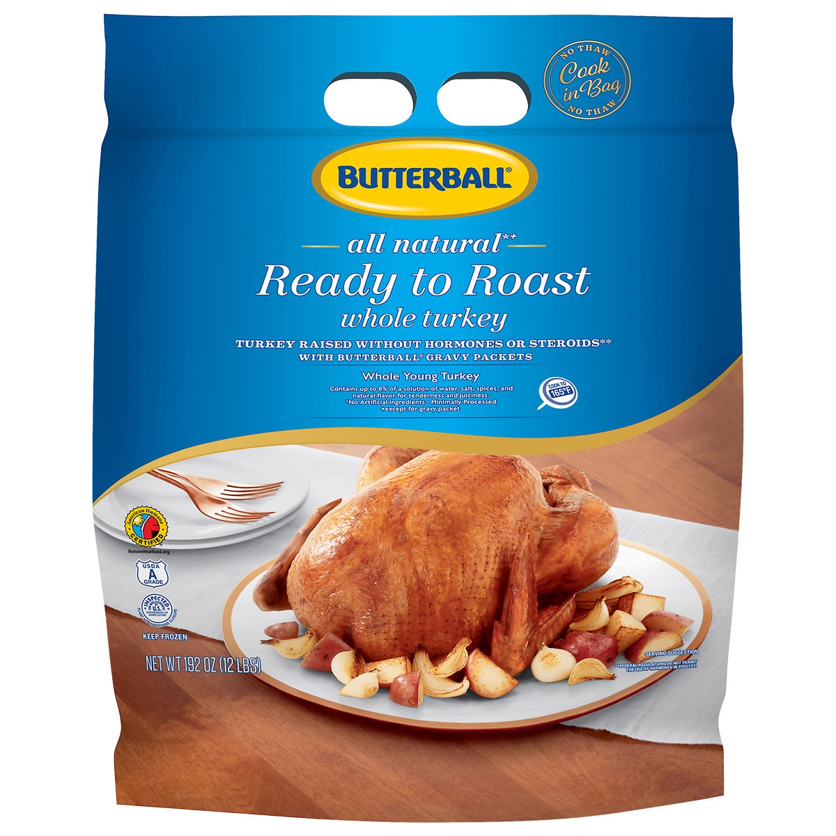 slide 11 of 12, Butterball Ready to Roast Frozen Whole Turkey, 192 oz