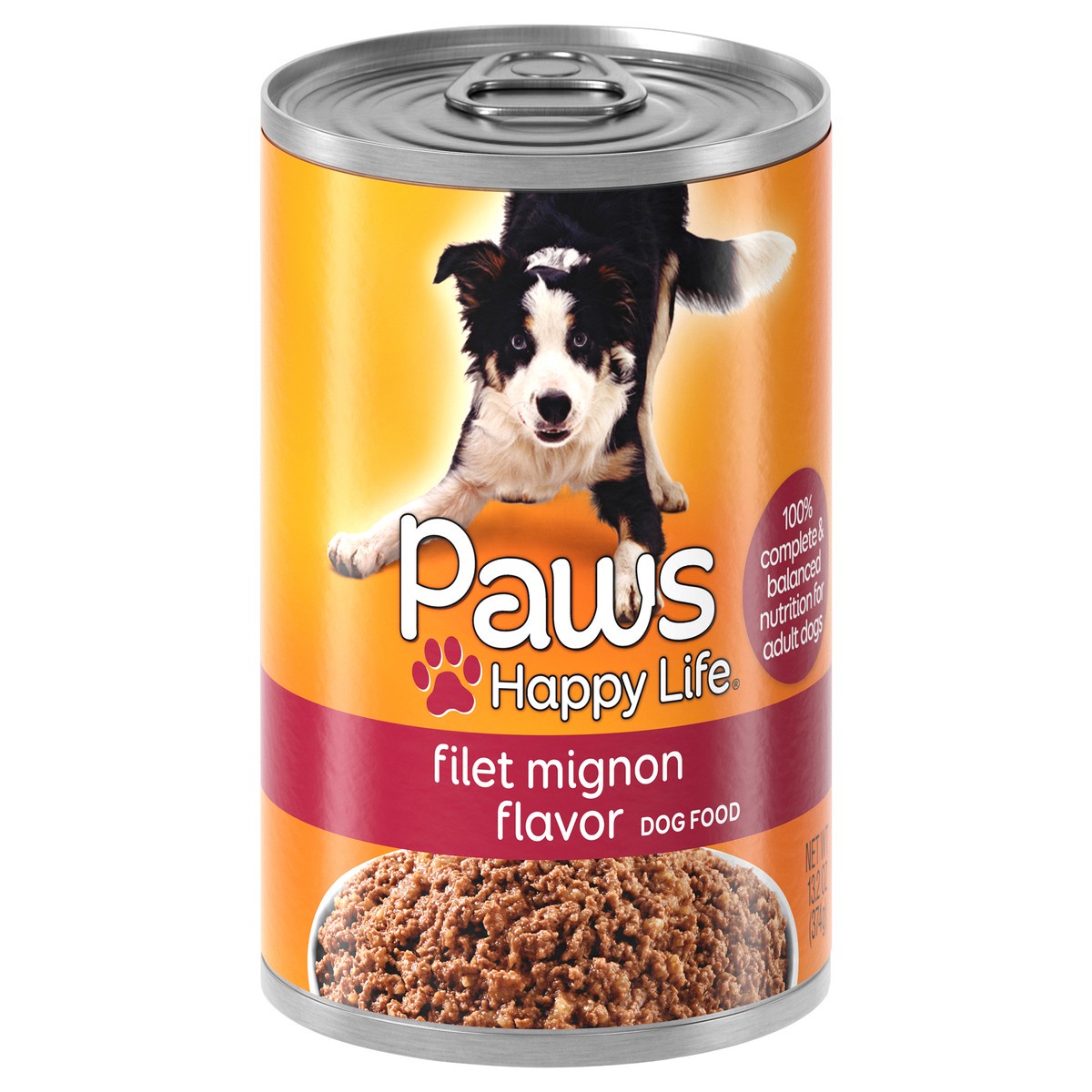 slide 3 of 4, Paws Dog Can Hl Flt Mig In Jce, 13.2 oz