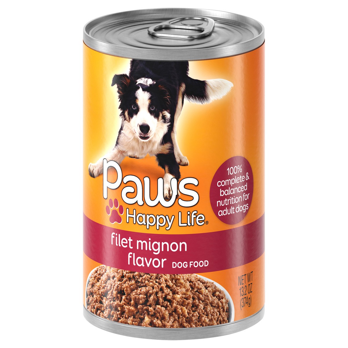 slide 4 of 4, Paws Dog Can Hl Flt Mig In Jce, 13.2 oz