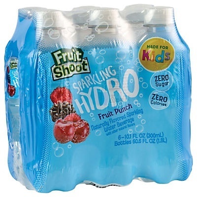 slide 1 of 1, Robinson's Fruit Shoot Sparkling Hydro Water - Fruit Punch, 6 ct; 10.1 fl oz