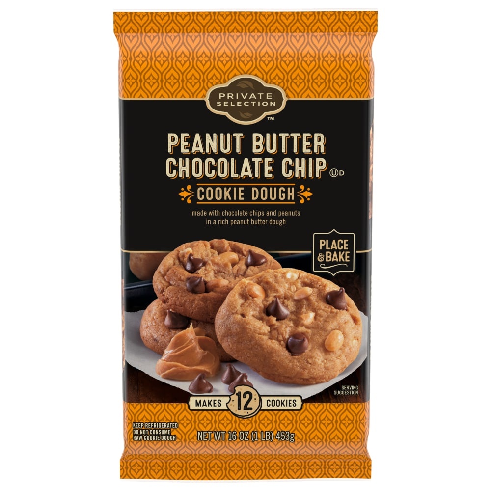 slide 1 of 1, Private Selection Peanut Butter Chocolate Chip Cookie Dough, 16 oz