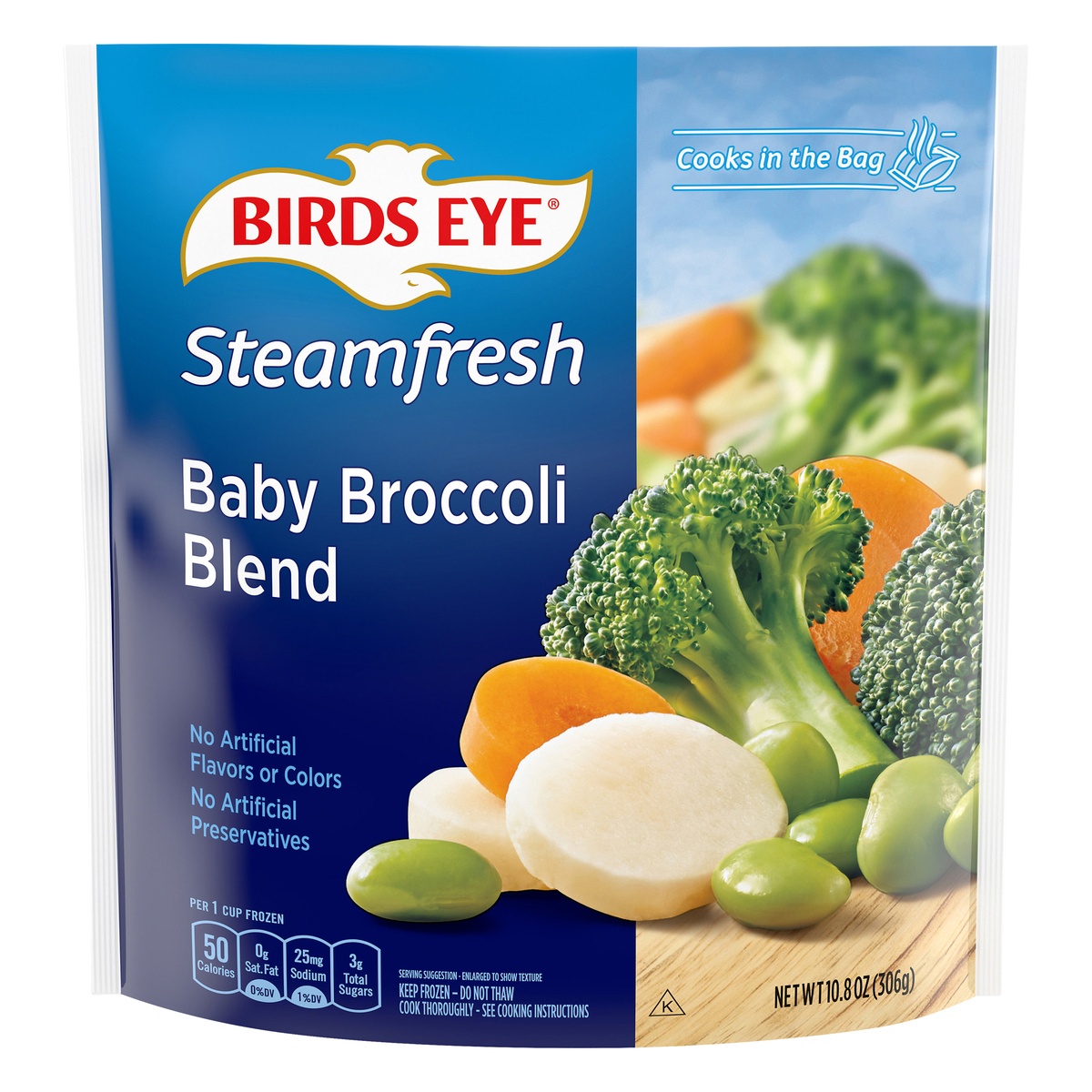 slide 1 of 1, Birds Eye Steamfresh Mixtures Frozen Baby Broccoli Blend, 10.8 oz