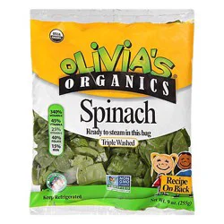 Olivias Micro Spinach Organic - 9 Oz