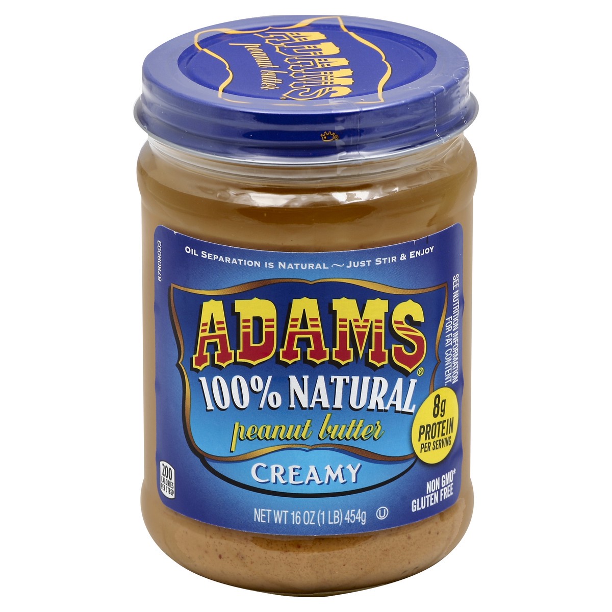 slide 7 of 9, Adams Peanut Butter 16 oz, 16 oz