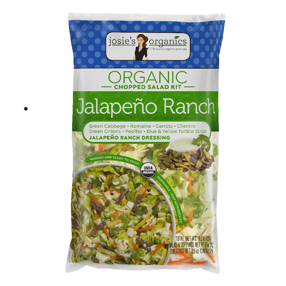 slide 3 of 3, Josies Organics Jalapeno Ranch Og Salad Kit, 1 ct