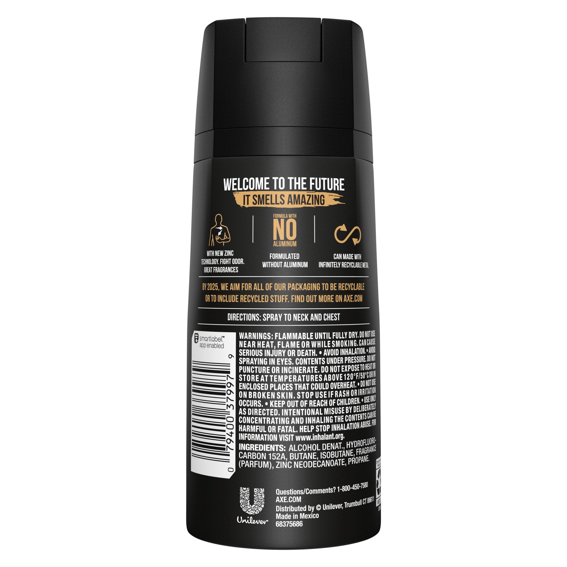 slide 5 of 6, AXE Dual Action Body Spray Deodorant Dark Temptation, 4.0 oz, 4 oz