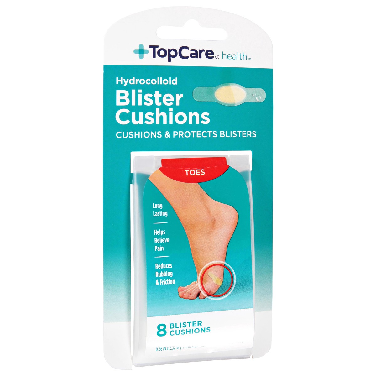 slide 8 of 9, TopCare Health Hydrocolloid Blister Cushions 8 ea, 8 ct