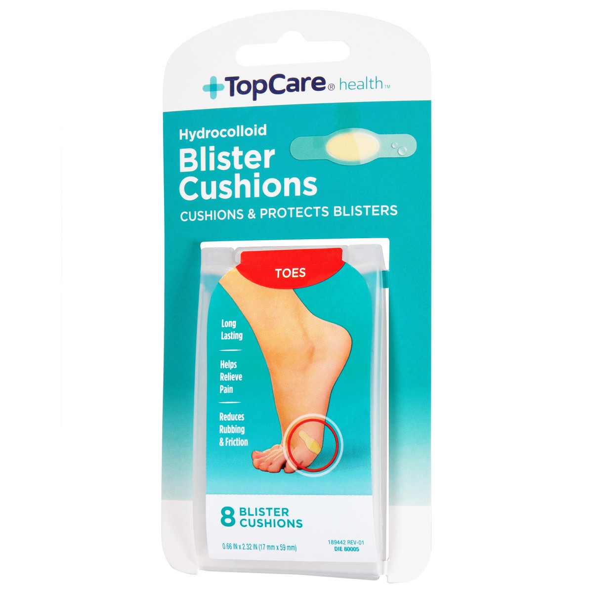 slide 7 of 9, TopCare Health Hydrocolloid Blister Cushions 8 ea, 8 ct