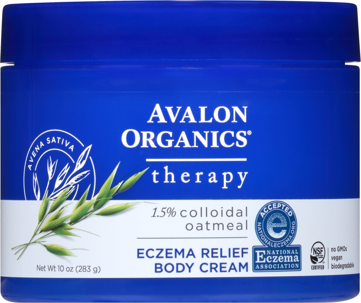 slide 7 of 7, Avalon Organics Therapy Eczema Relief Body Cream 10 oz. Tub, 10 oz