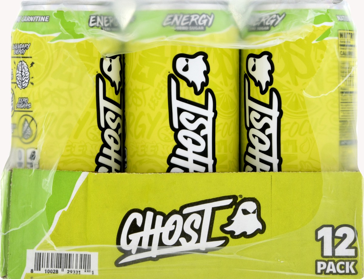slide 5 of 12, Ghost Zero Sugar 12 Pack Citrus Energy Drink 12 ea - 12 ct, 12 ct