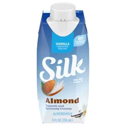 Silk Shelf-Stable Vanilla Almond Milk Singles, 8 Oz.