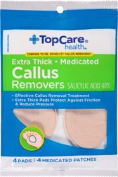 TopCare Health Extra Thick Medicated Callus Removers 4 ea