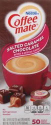 NESTLE COFFEE MATE Coffee Creamer Salted Caramel Chocolate Flavor, Liquid Creamer Singles, 0.375 fl oz, 50 Count.