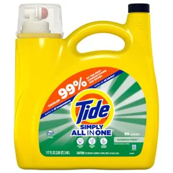 Tide Simply All-In-One Liquid Laundry Detergent, Daybreak Fresh Scent, 89 Loads, 117 fl oz