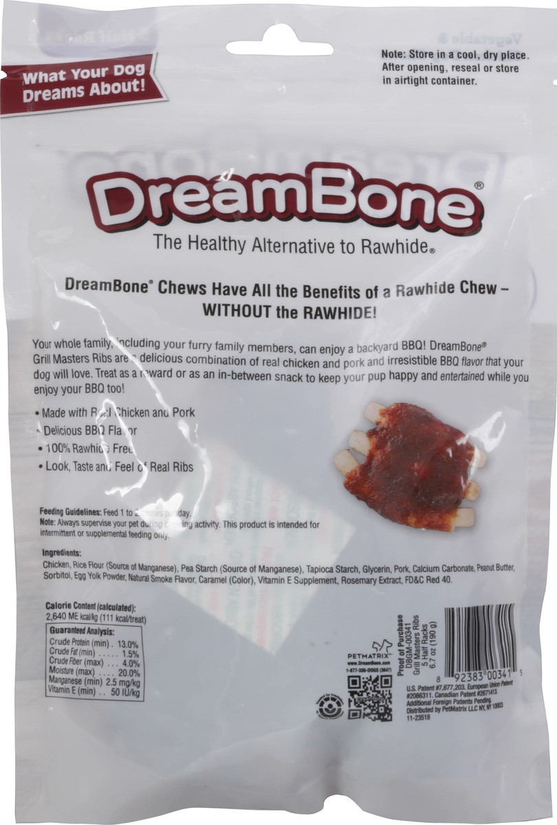 slide 5 of 9, DreamBone Grill Masters Ribs Half Rack - 5 Count, 5 ct