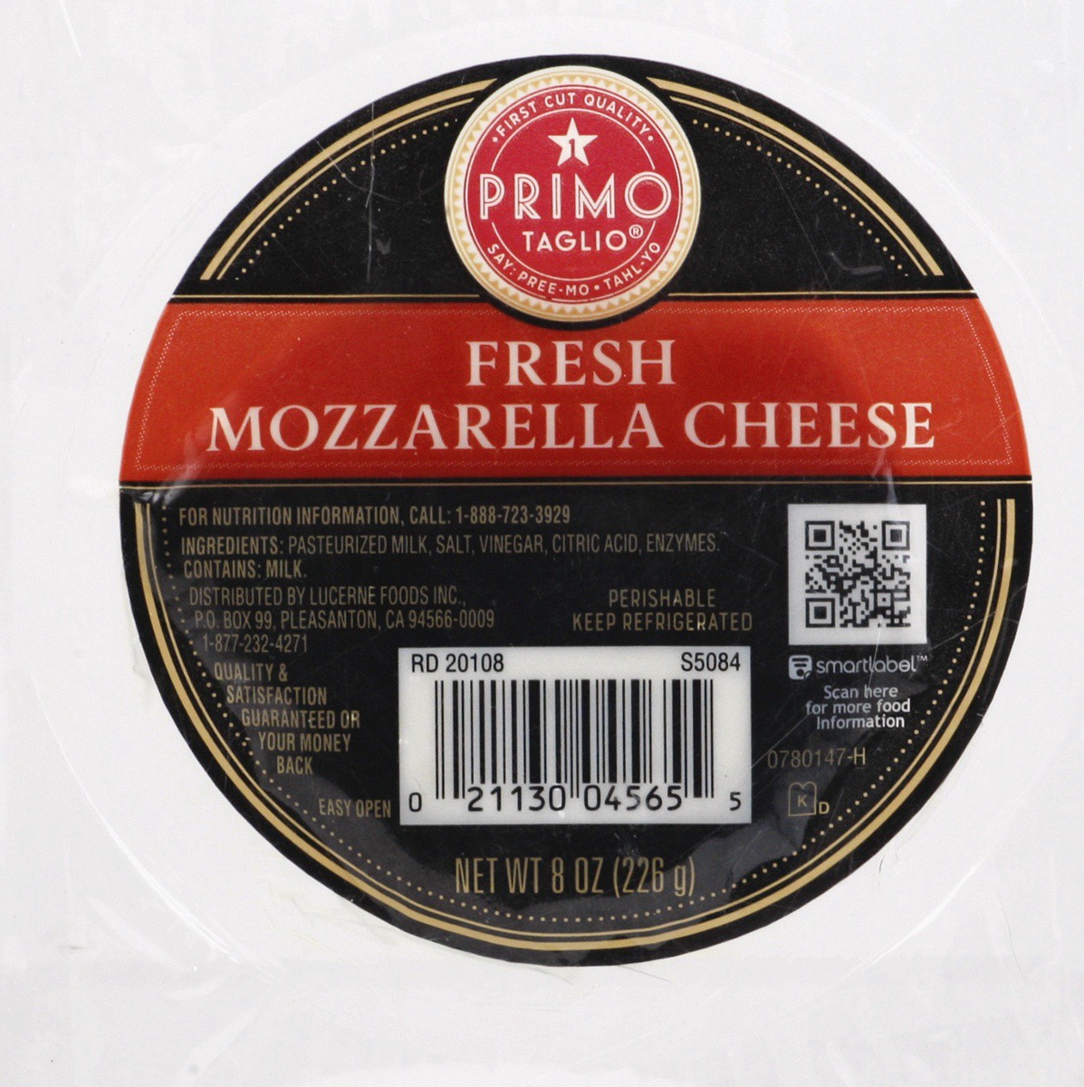 slide 6 of 9, Primo Taglio Cheese Fresh Mozarella, 8 oz