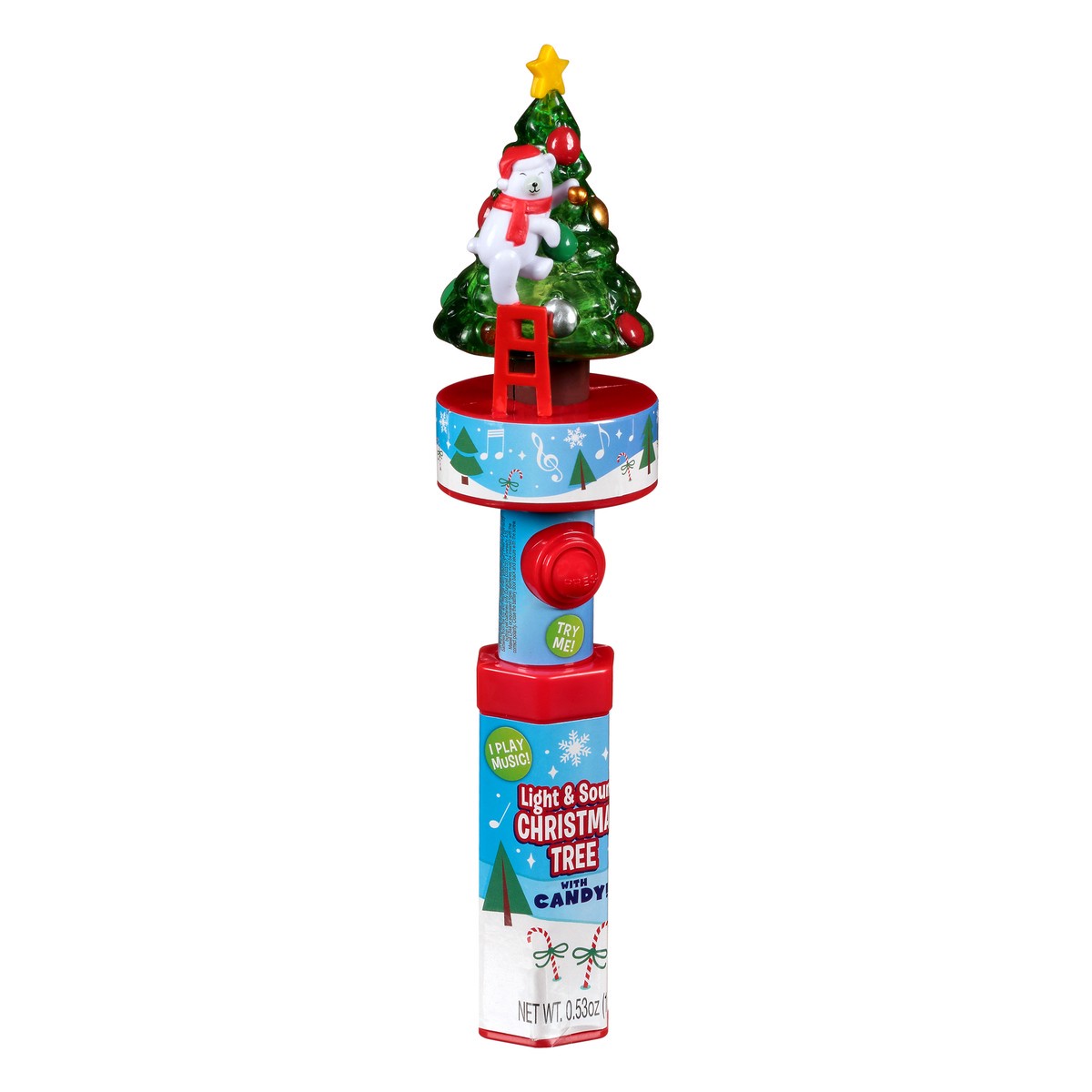 slide 4 of 13, CandyRific Light & Sound Christmas Tree with Candy 0.53 oz, 0.53 oz
