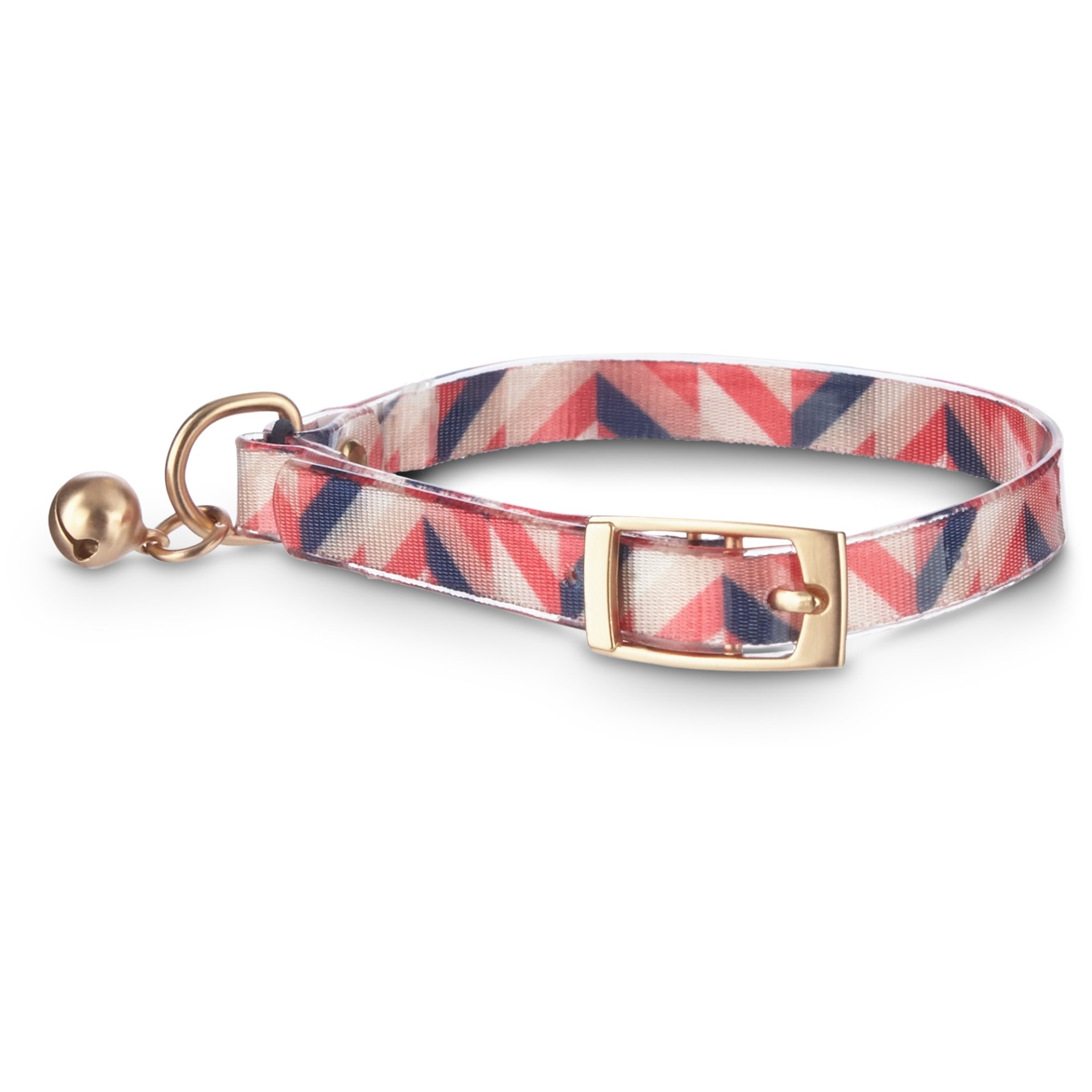 slide 1 of 1, Good2Go Red and Blue Chevron Print Cat Collar, 1 ct