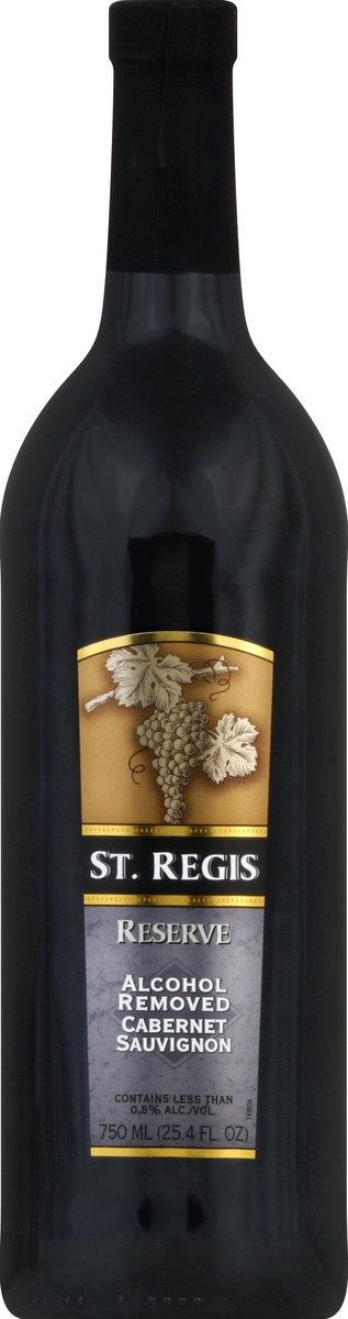 slide 2 of 2, St. Regis De-Alcoholized Cabernet Sauvignon 25.4 fl oz, 25.4 fl oz