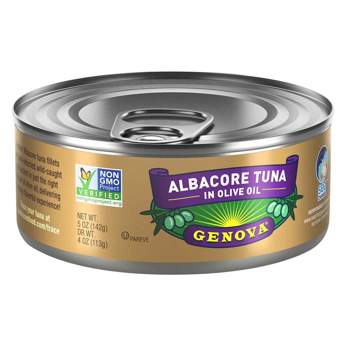 slide 3 of 8, Genova Premium Albacore Tuna in Olive Oil 5 oz, 5 oz