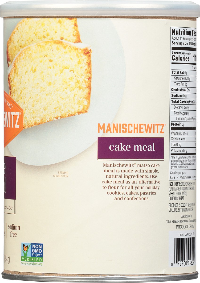 slide 8 of 9, Manischewitz Cake Meal 16 oz, 16 oz