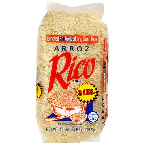 slide 1 of 1, Rico Arroz Rico Enriched Parboiled Long Grain Rice, 3 lb