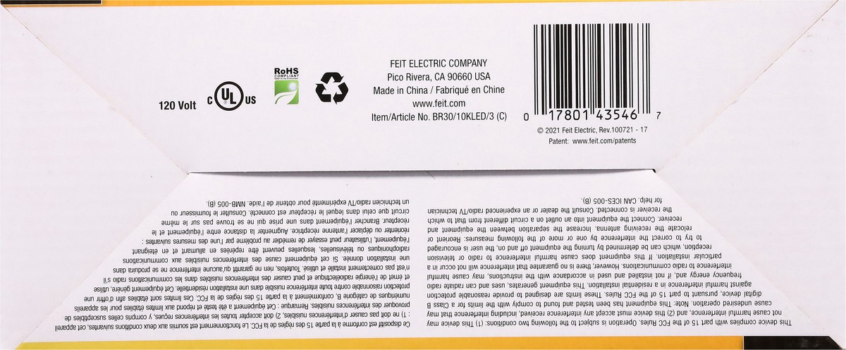 slide 7 of 12, Feit Electric 65 Watts LED Soft White Flood Bulbs 3 ea, 3 ct