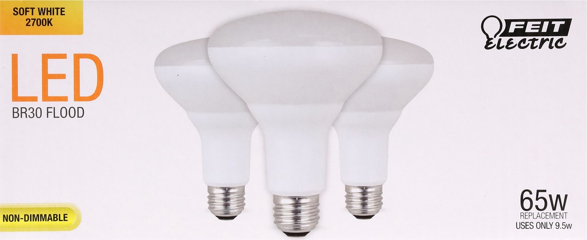 slide 2 of 12, Feit Electric 65 Watts LED Soft White Flood Bulbs 3 ea, 3 ct