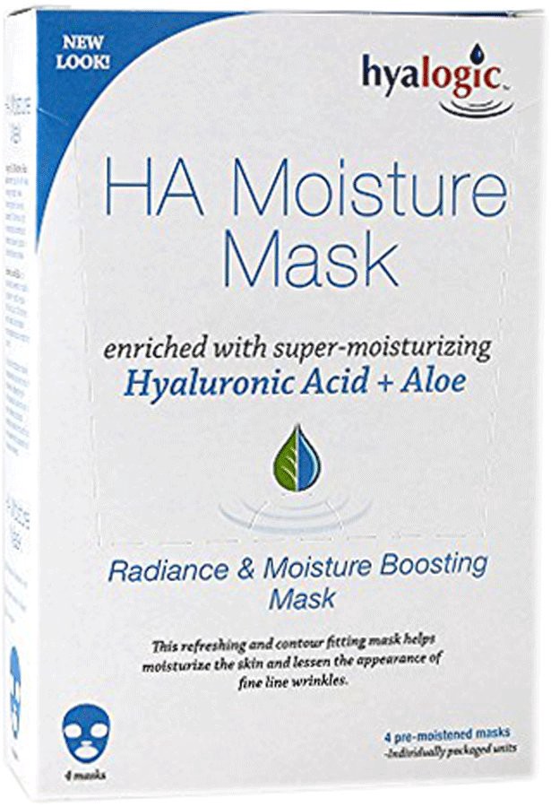 slide 1 of 1, Hyalogic Ha Moisture Mask, 4 ct