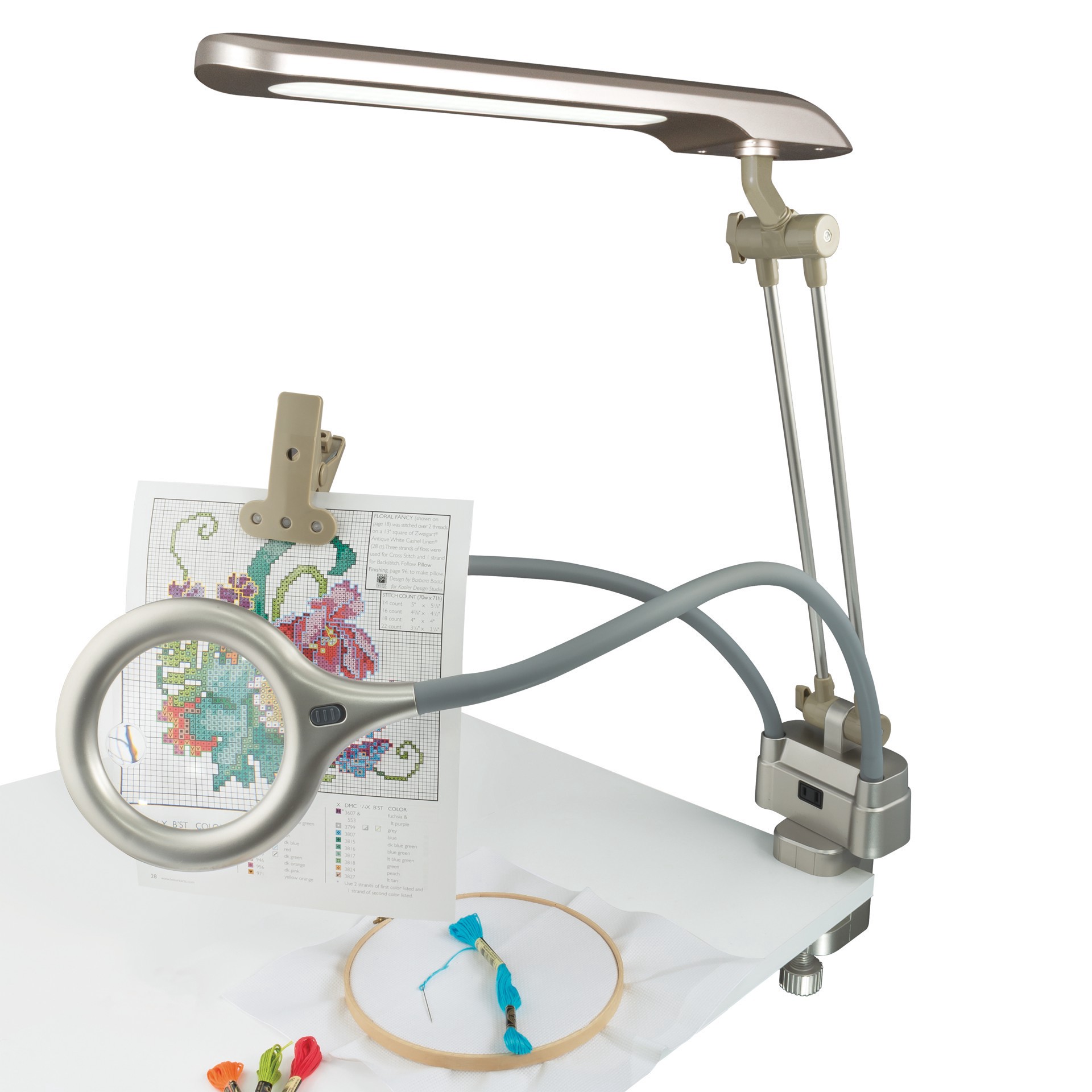 slide 3 of 11, Ott Lite Ottlite Ultimate Led 3-In-1 Creative Station With Magnifier, 18 in x 3.5 in