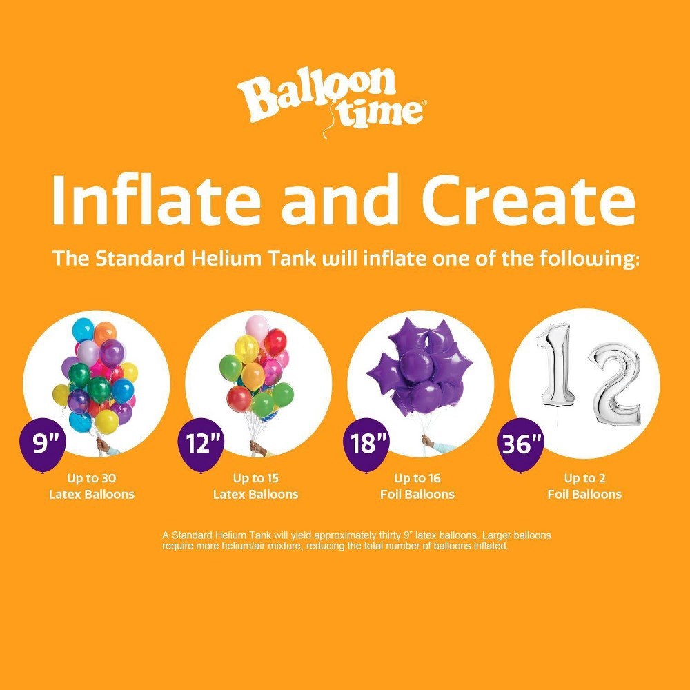 slide 4 of 5, Balloon Time Standard Helium Balloon Kit, 1 ct