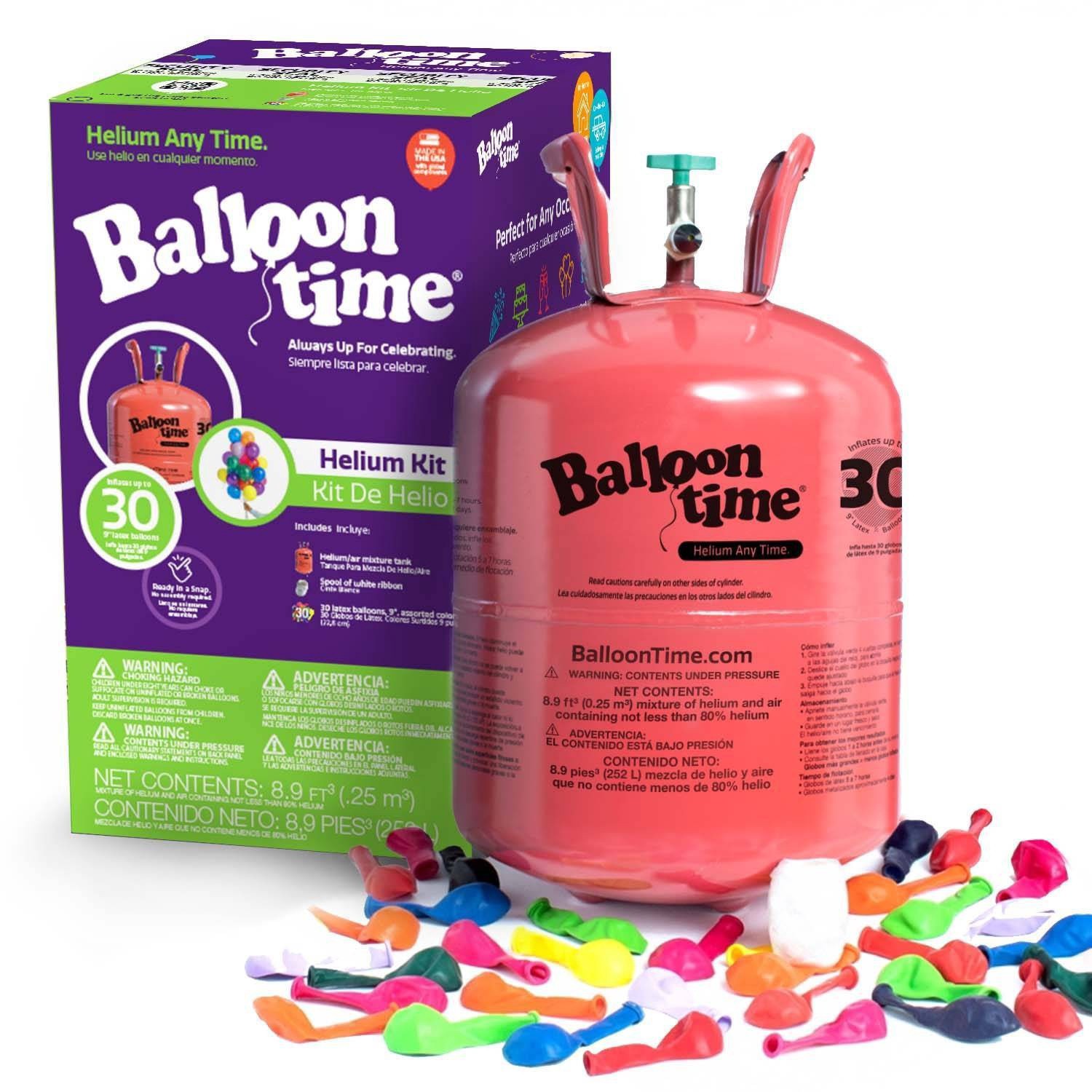 slide 1 of 5, Balloon Time Standard Helium Balloon Kit, 1 ct