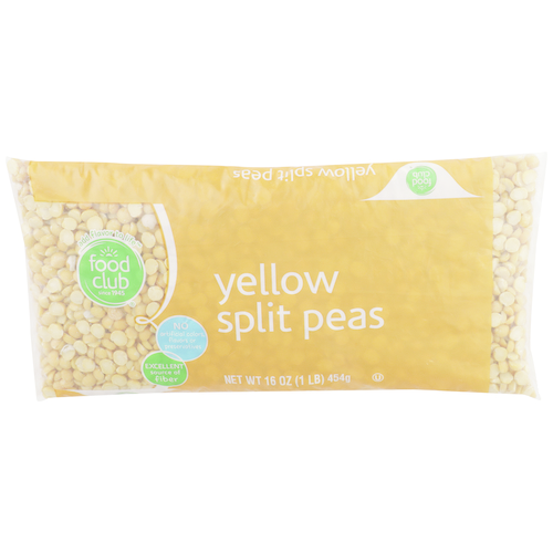 slide 1 of 1, Food Club Yellow Split Peas, 1 lb