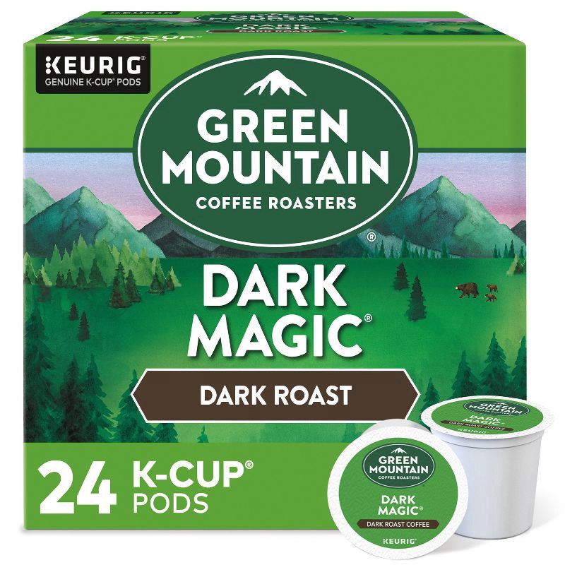 slide 1 of 5, Green Mountain Coffee Roasters Dark Magic Coffee, Keurig Single-Serve K-Cup pods, Dark Roast, 24 Count, 24 ct