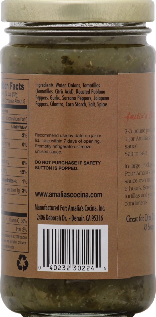 slide 9 of 11, Amalia's Cocina Chili Sauce 12 oz, 12 oz