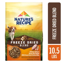 Nature's Recipe Nature’s Recipe Freeze Dried Chicken, Barley & Brown Rice Dog Food 10.5 lb Bag