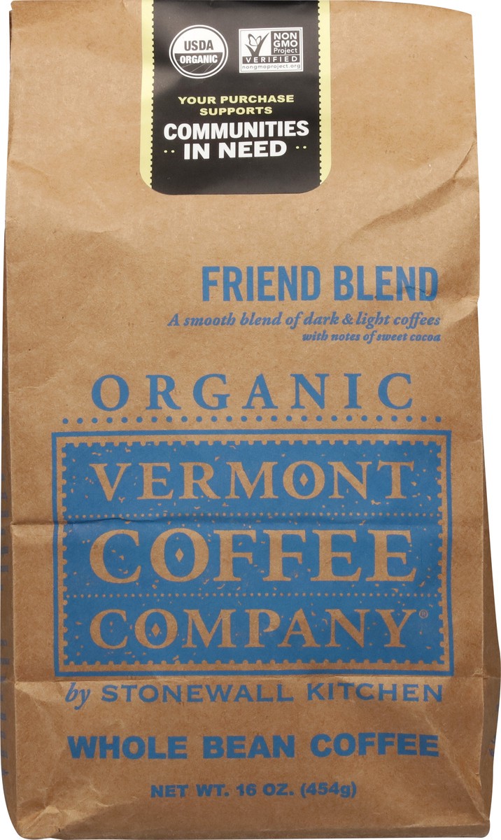slide 10 of 13, Vermont Coffee Company Organic Whole Bean Friend Blend Coffee - 16 oz, 16 oz