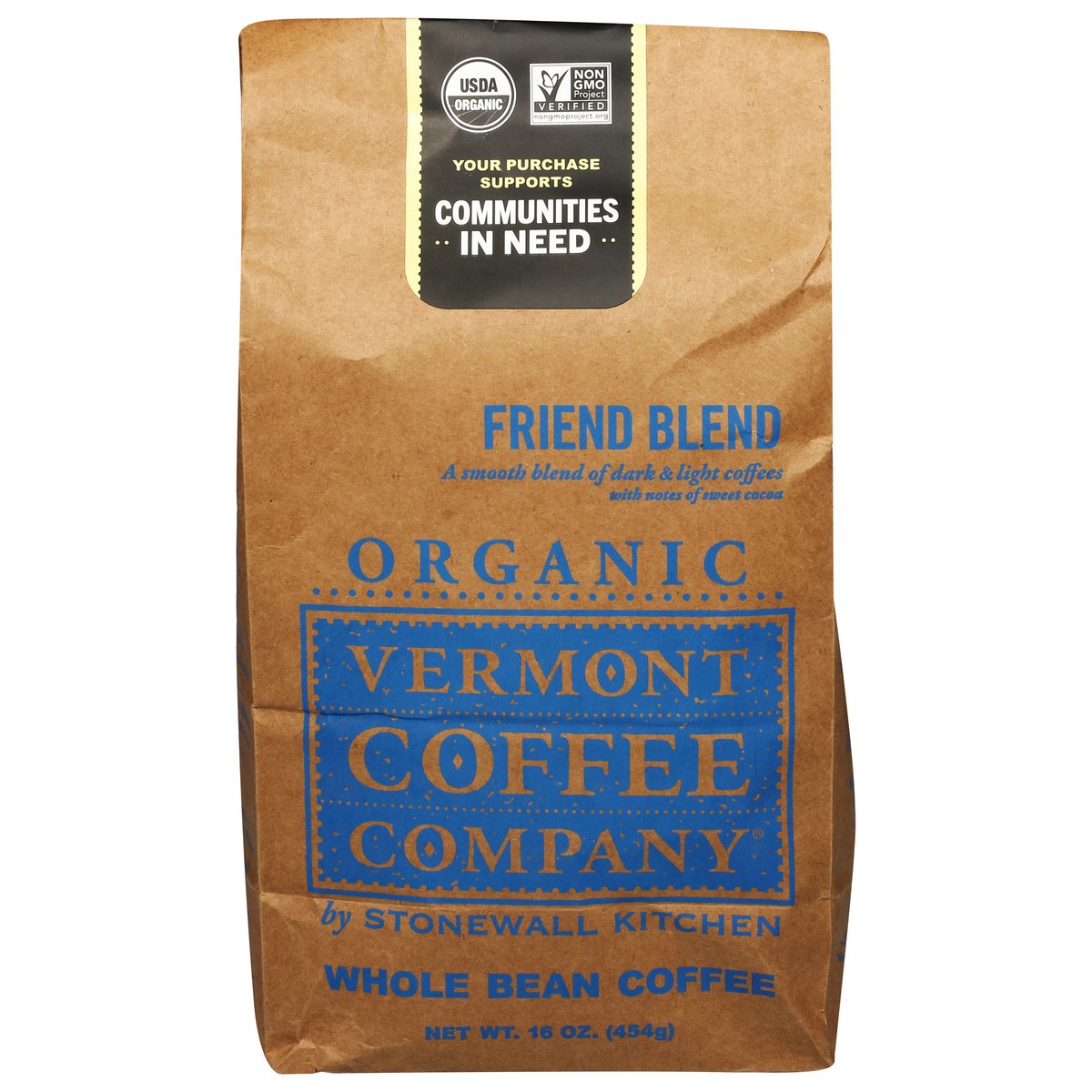 slide 8 of 13, Vermont Coffee Company Organic Whole Bean Friend Blend Coffee - 16 oz, 16 oz