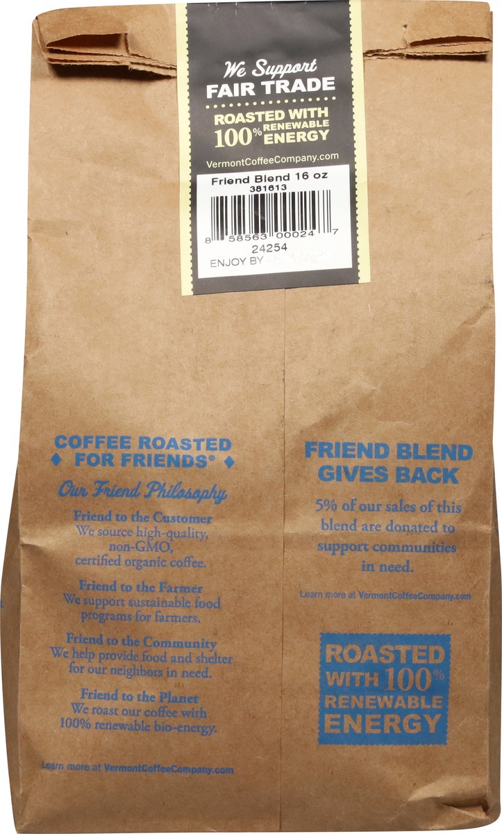 slide 4 of 13, Vermont Coffee Company Organic Whole Bean Friend Blend Coffee - 16 oz, 16 oz