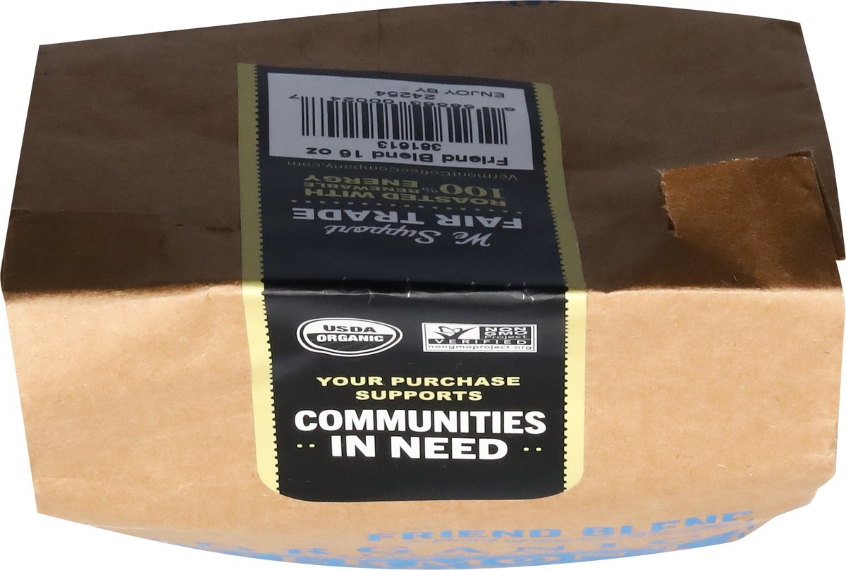 slide 11 of 13, Vermont Coffee Company Organic Whole Bean Friend Blend Coffee - 16 oz, 16 oz