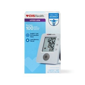 slide 1 of 1, Cvs Health Dual User Automatic Inflate Blood Pressure Monitor, 1 ct